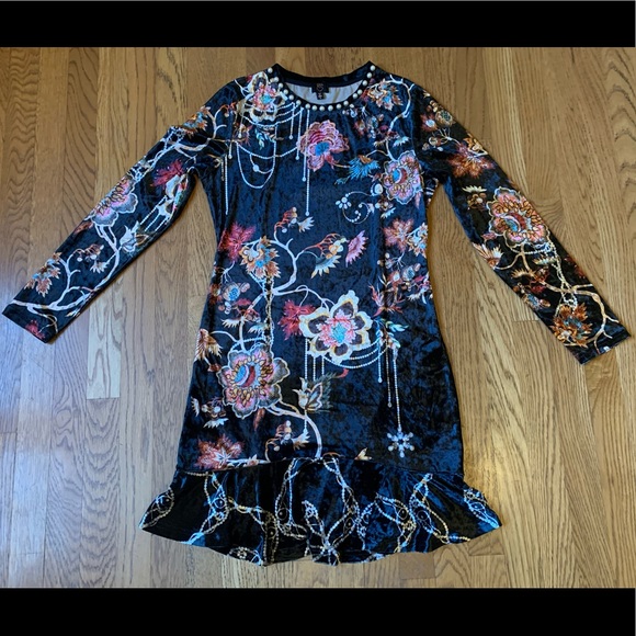 long sleeve velvet dress size M - Picture 6 of 13